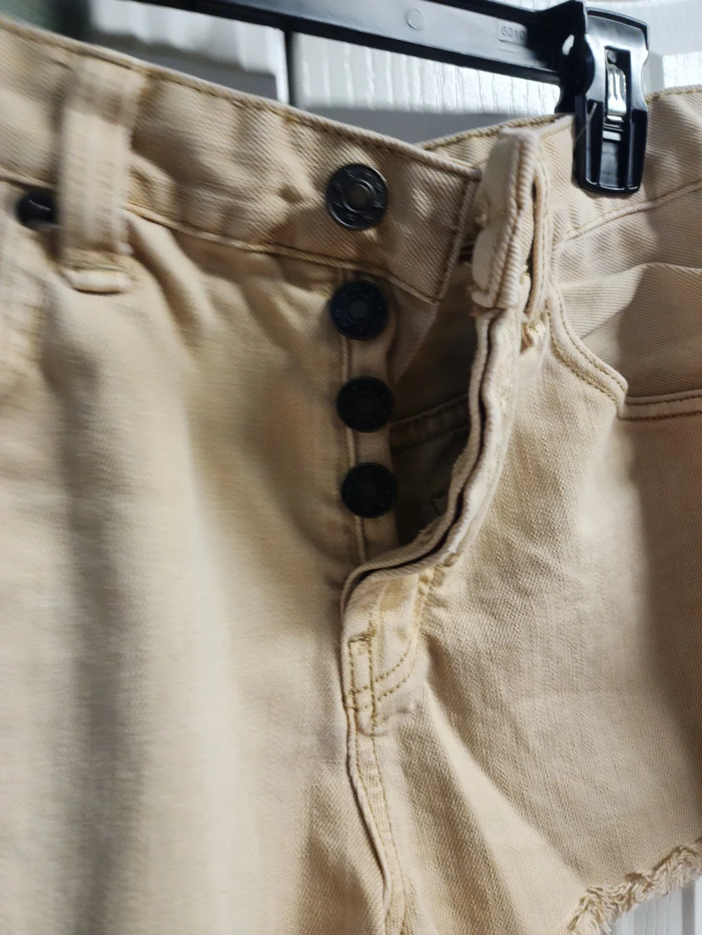 Free People Tan Denim Jean Shorts W28